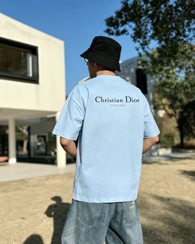 Light Blue Oversized T-Shirt with Embroidered Horse Graphic view