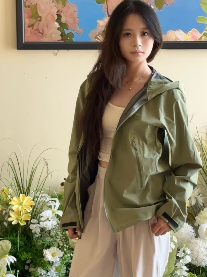 Arc'teryx Beta SL Hooded Windbreaker Jacket Sage Green