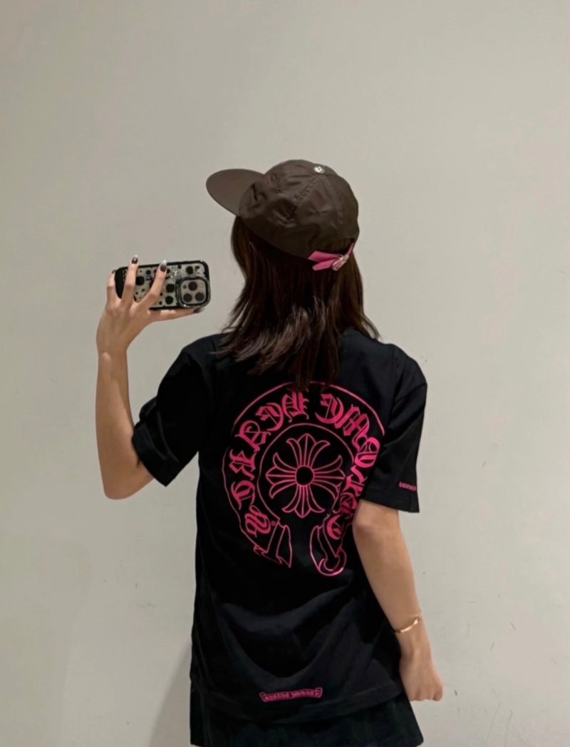 Chrome Hearts Black Red Logo T-Shirt view