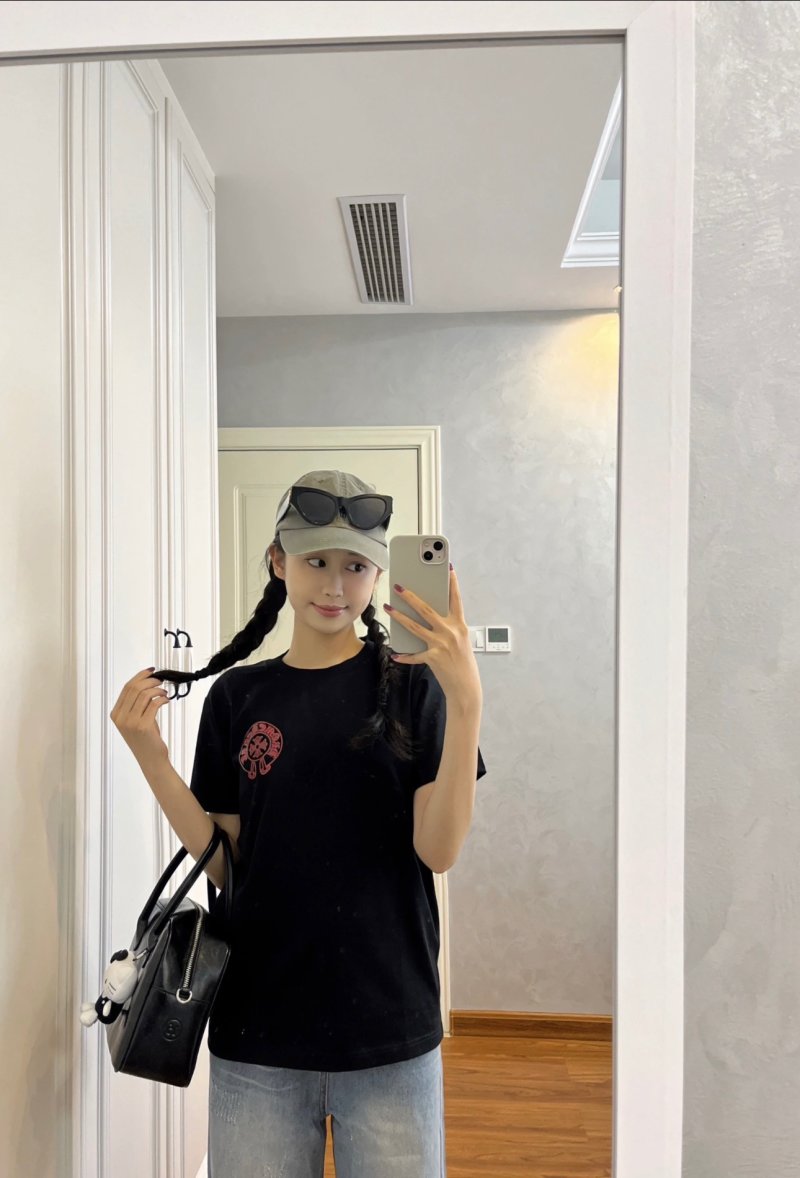 Chrome Hearts Black Red Logo T-Shirt view