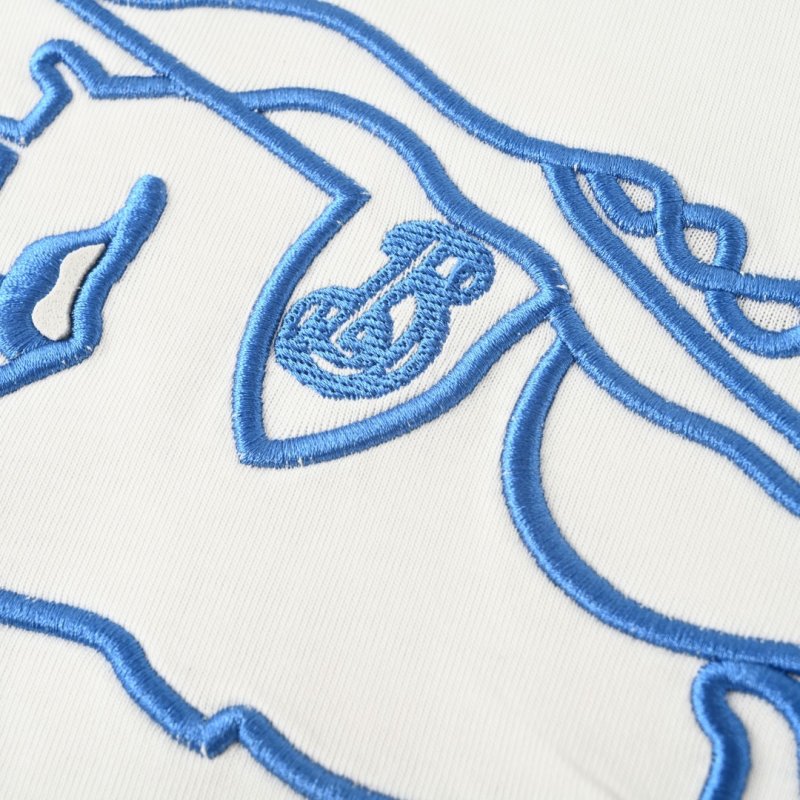 Burberry Jumping Horse Print White T-Shirt view