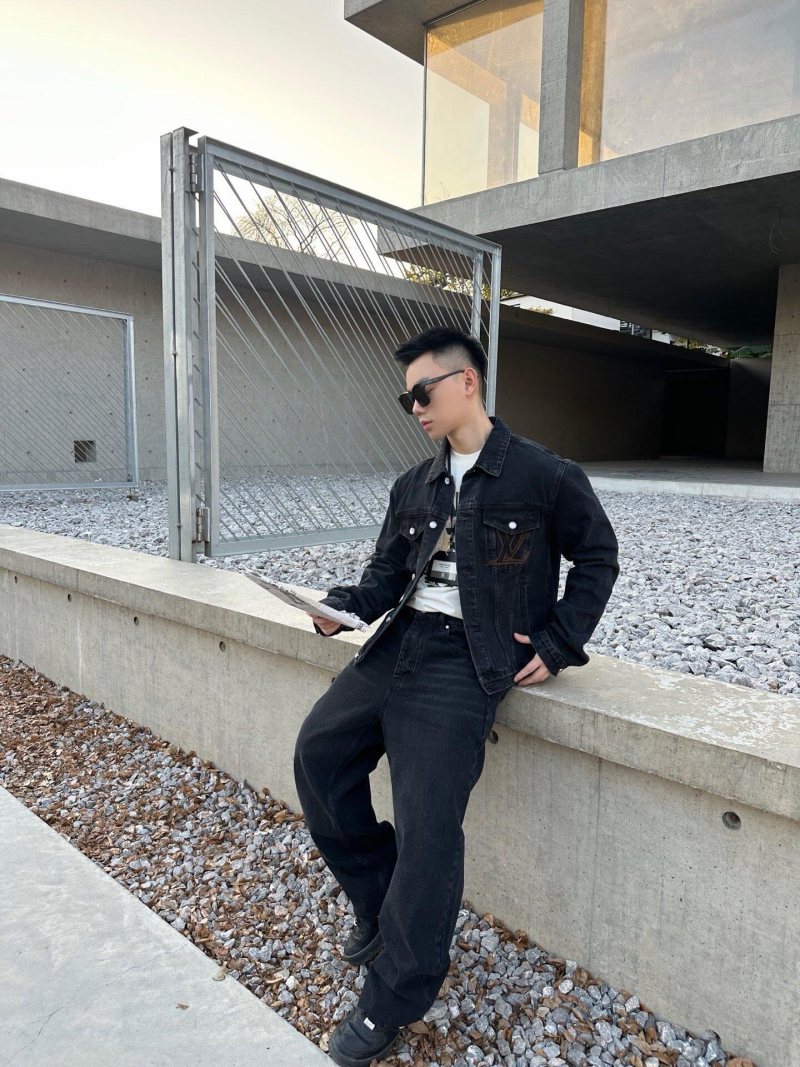 Essentials Black Denim Jacket view