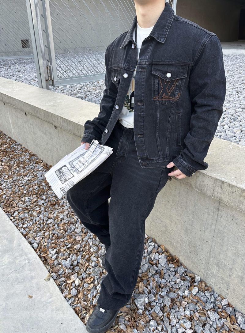 Essentials Black Denim Jacket view