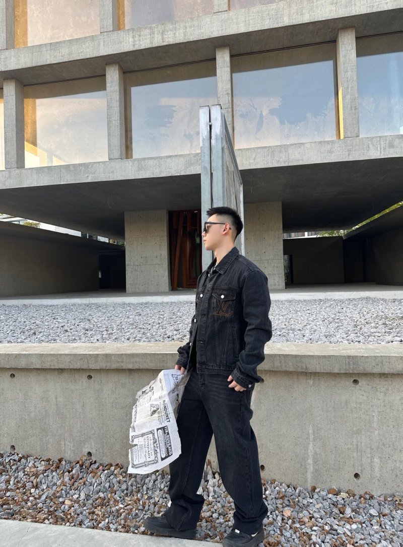 Essentials Black Denim Jacket view