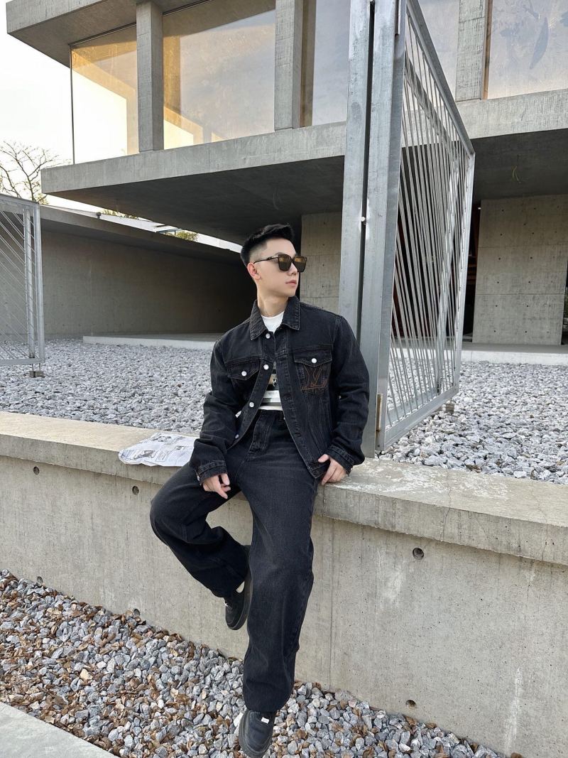 Essentials Black Denim Jacket view