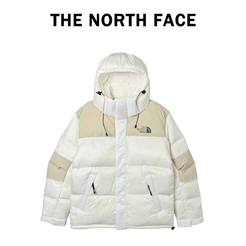 The North Face White Cream Puffer Down Jacket view