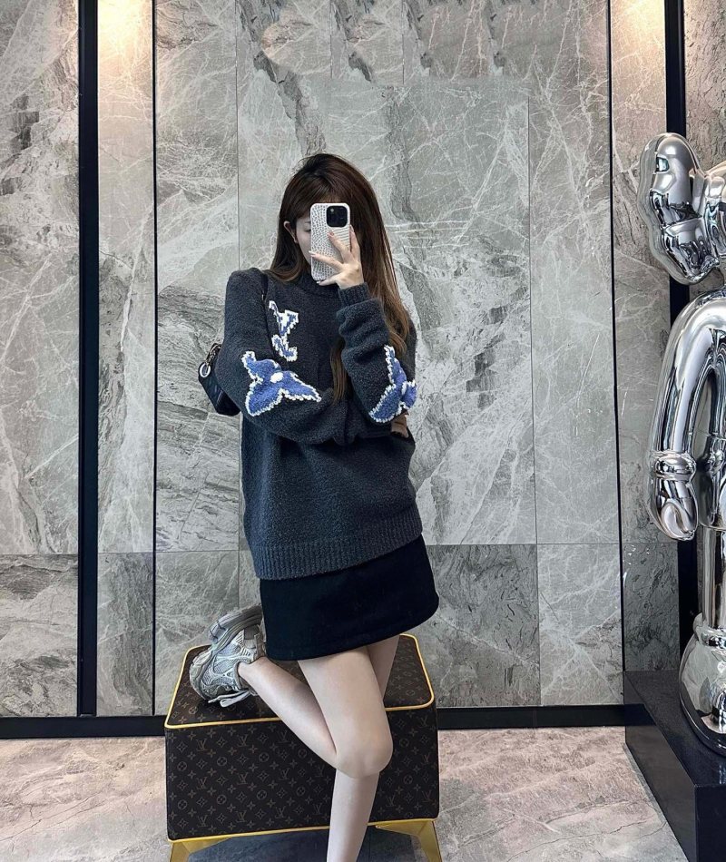 Louis Vuitton LV Monogram Charcoal Knit Sweater view