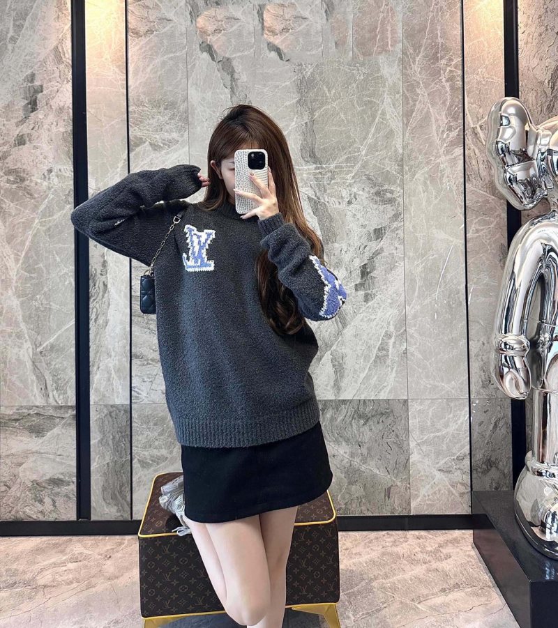 Louis Vuitton LV Monogram Charcoal Knit Sweater view