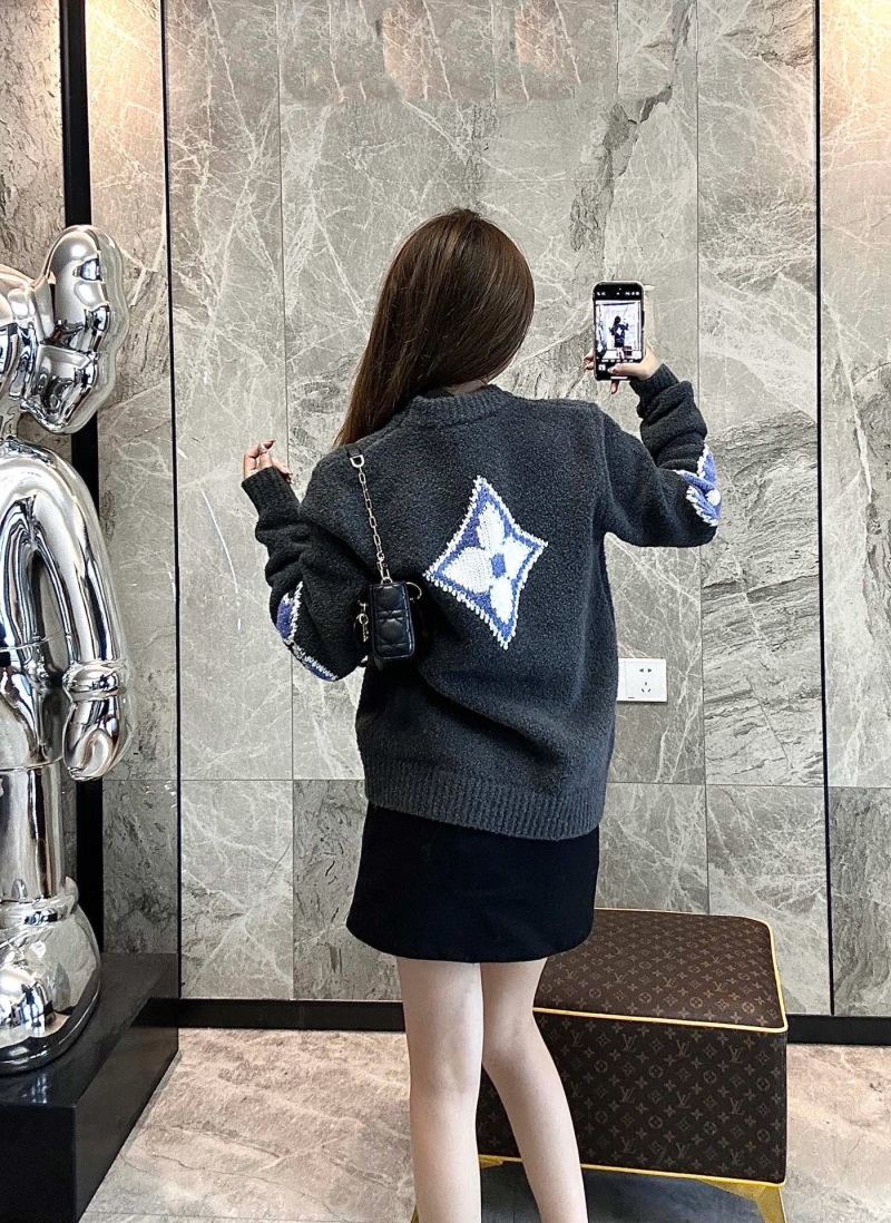 Louis Vuitton LV Monogram Charcoal Knit Sweater view