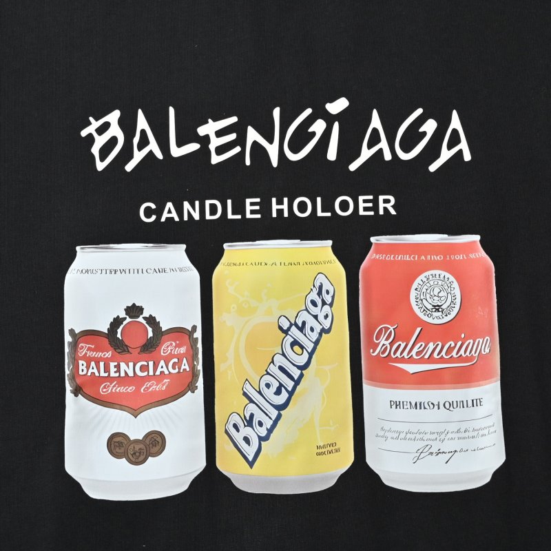 Balenciaga Candle Holder Black T-Shirt view