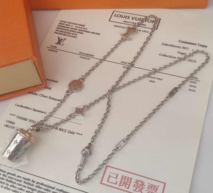 Louis Vuitton LV Cup Coffee Charm Pendant Necklace view