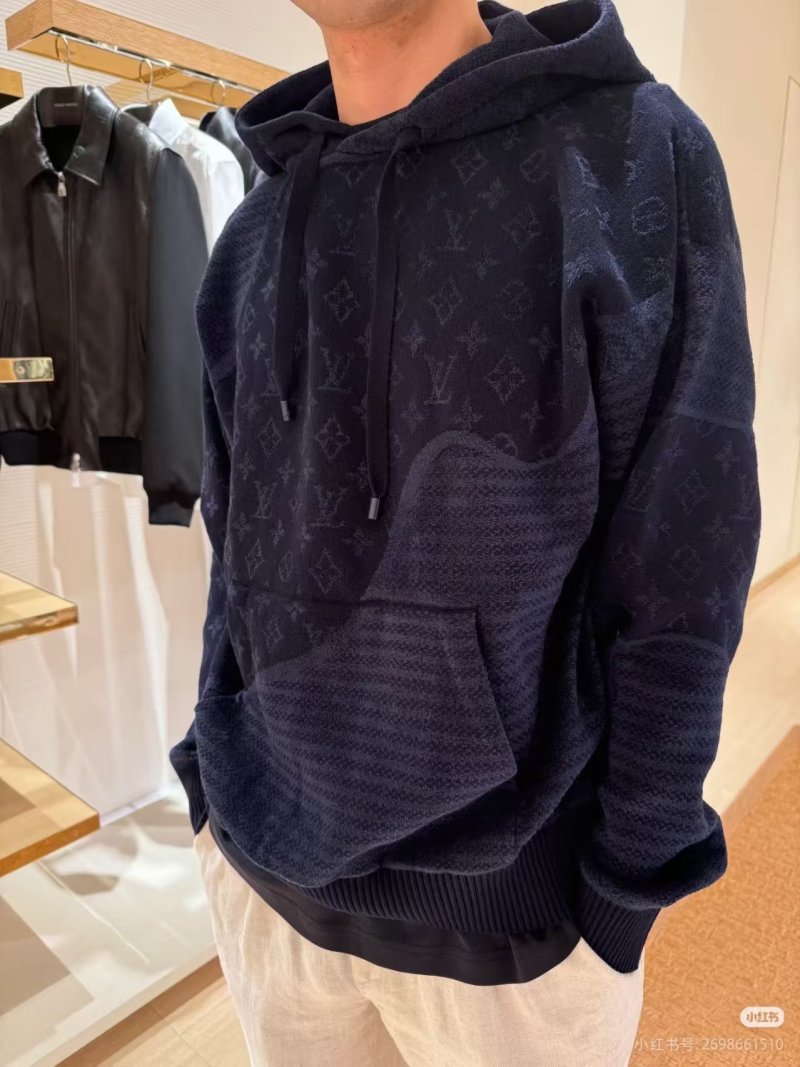 Louis Vuitton Monogram Navy Zip Hoodie view