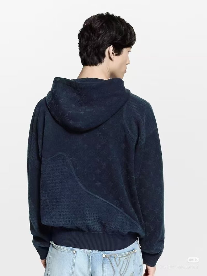 Louis Vuitton Monogram Navy Zip Hoodie view