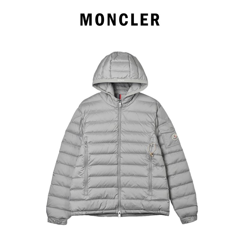 Moncler Grey Puffer Down Jacket view