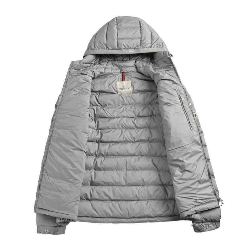 Moncler Grey Puffer Down Jacket view