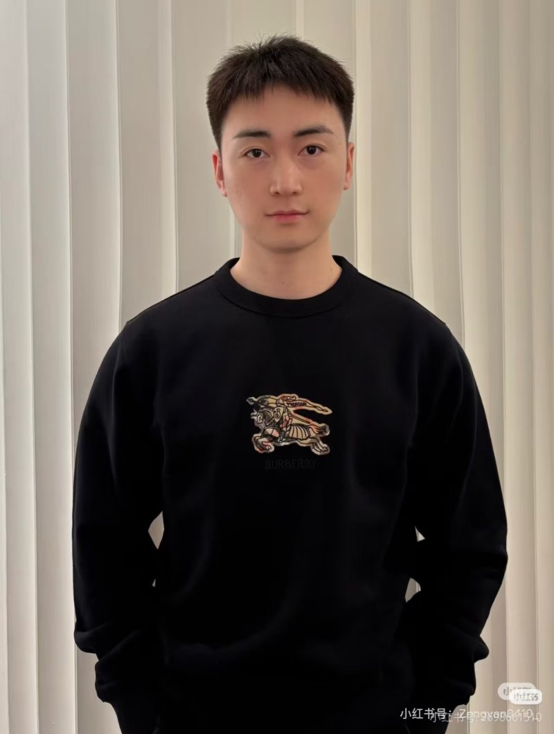 Burberry EKD Embroidered Black Hoodie