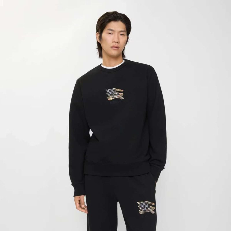 Burberry EKD Embroidered Black Hoodie view