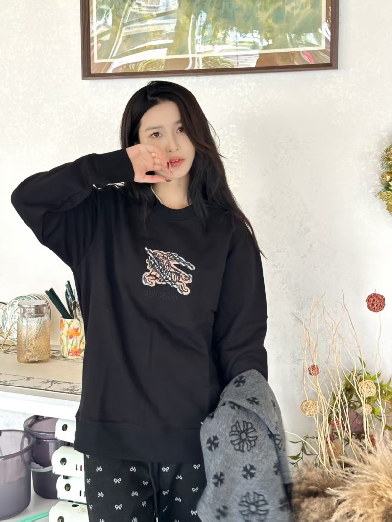 Burberry EKD Embroidered Black Hoodie view