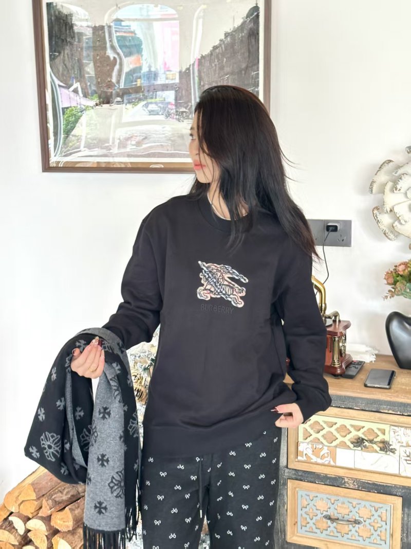 Burberry EKD Embroidered Black Hoodie view