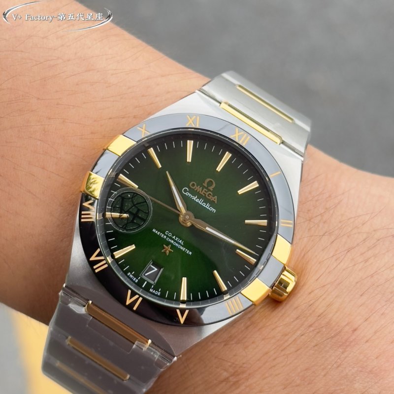 Omega Constellation 41mm Two-Tone Green Dial Watch view