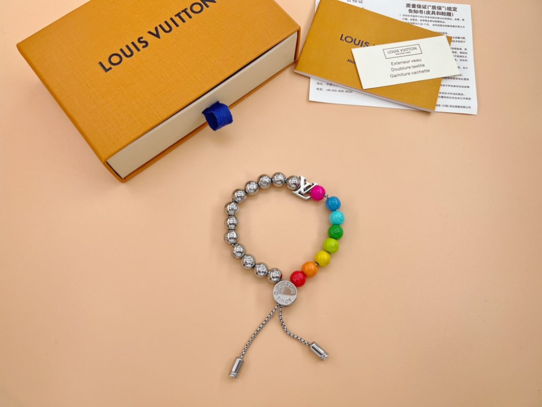 Louis Vuitton Monogram Beads Rainbow Adjustable Bracelet view