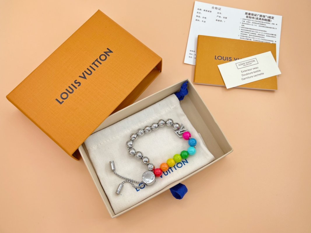 Louis Vuitton Monogram Beads Rainbow Adjustable Bracelet view