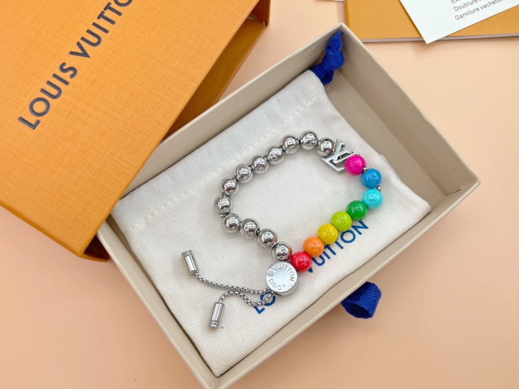 Louis Vuitton Monogram Beads Rainbow Adjustable Bracelet view