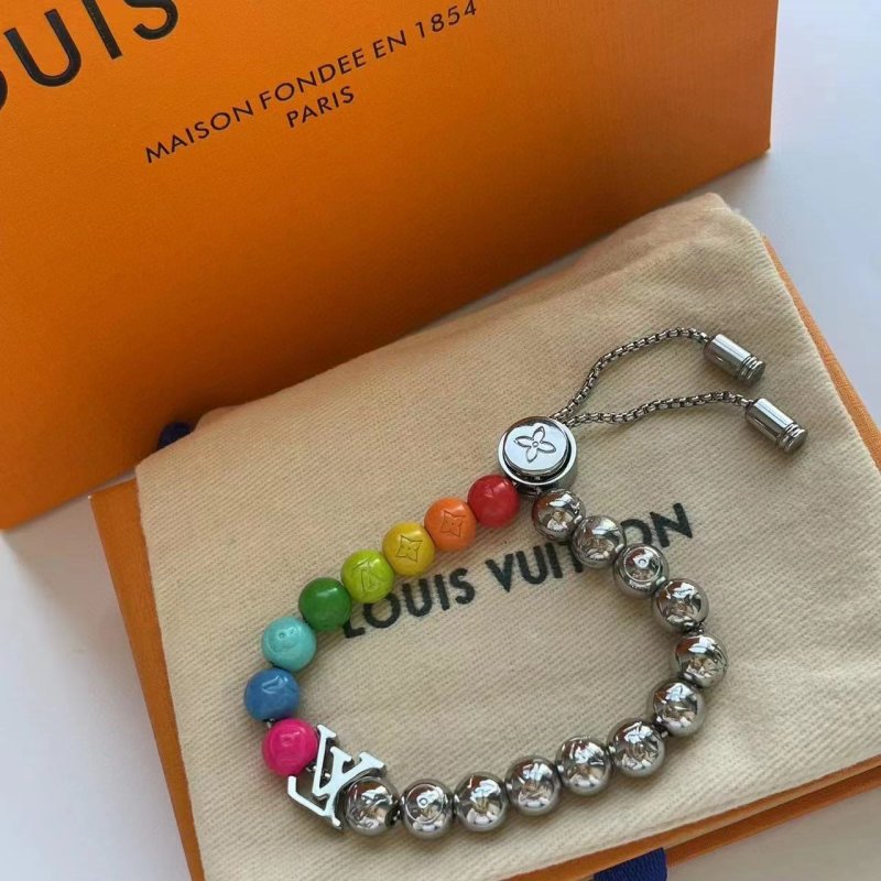 Louis Vuitton Monogram Beads Rainbow Adjustable Bracelet view