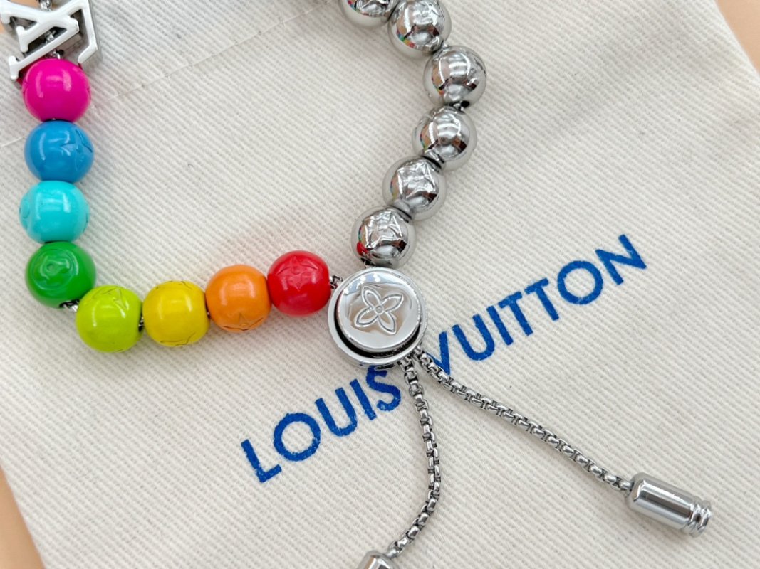 Louis Vuitton Monogram Beads Rainbow Adjustable Bracelet view
