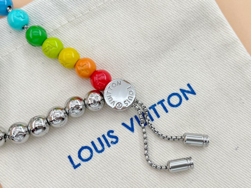Louis Vuitton Monogram Beads Rainbow Adjustable Bracelet view