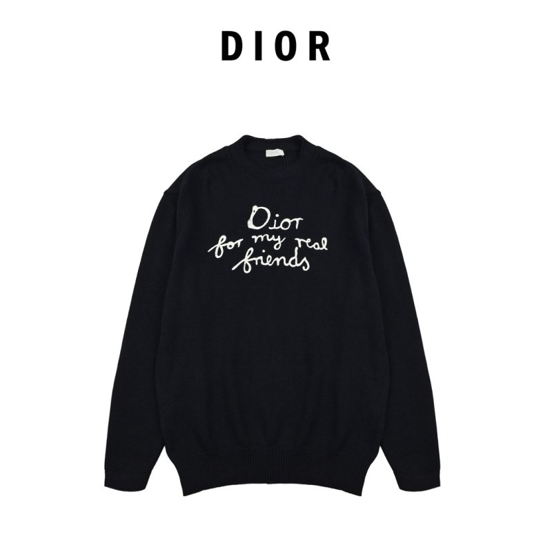 Black Graphic Text Crew Neck Sweater view