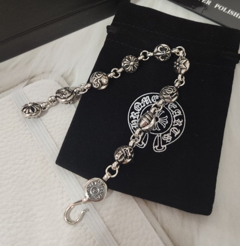Chrome Hearts Multi-Element Silver Link Bracelet view