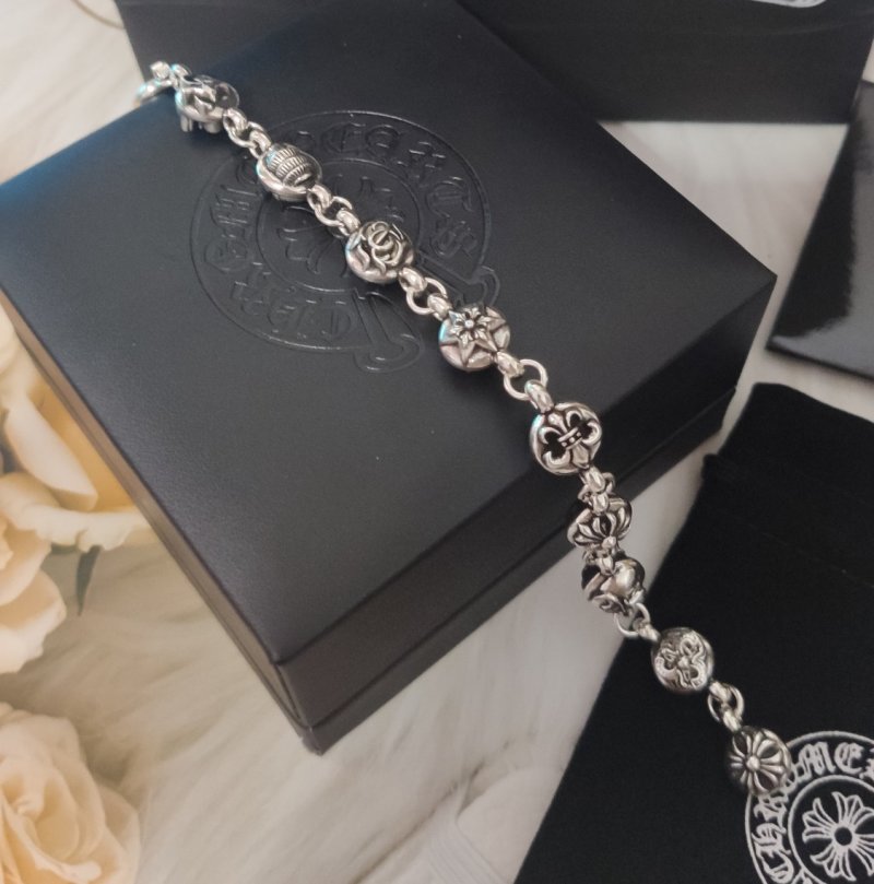 Chrome Hearts Multi-Element Silver Link Bracelet view