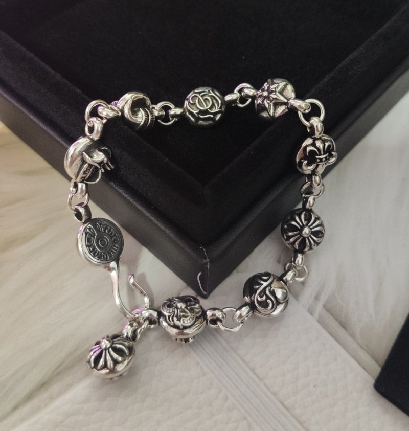 Chrome Hearts Multi-Element Silver Link Bracelet view