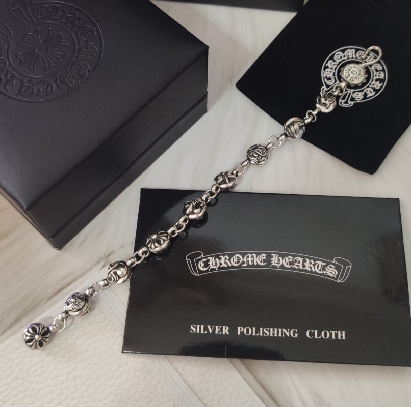 Chrome Hearts Multi-Element Silver Link Bracelet view