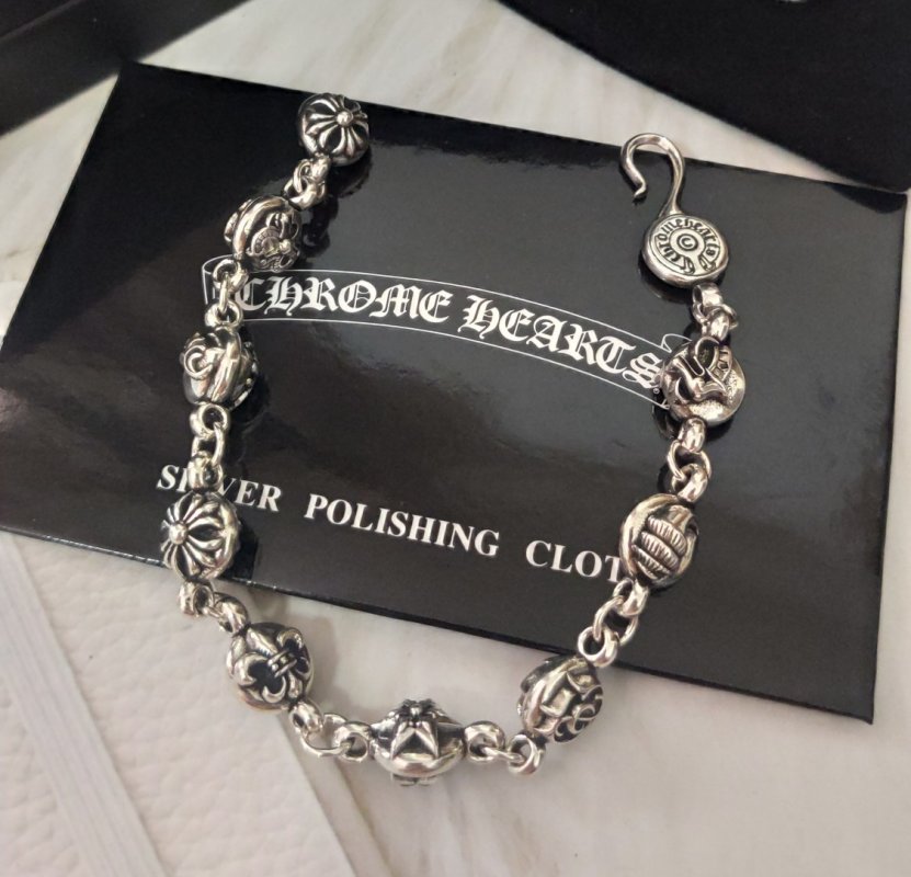 Chrome Hearts Multi-Element Silver Link Bracelet view