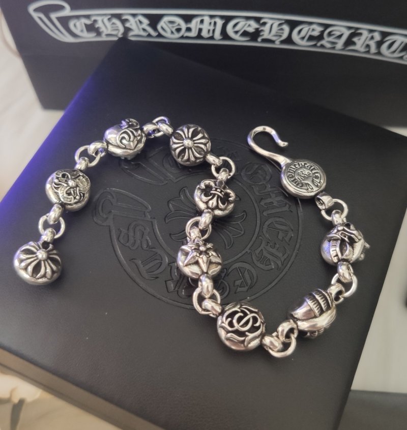 Chrome Hearts Multi-Element Silver Link Bracelet view