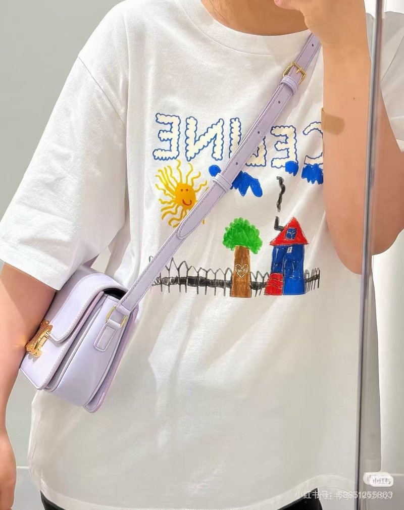 Cream Graphic T-Shirt with Embroidered Landscape Scene view