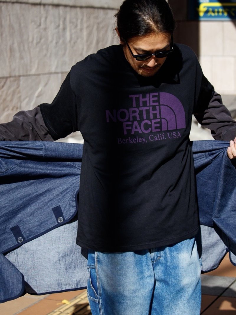 The North Face Berkeley Black Purple Logo T-Shirt