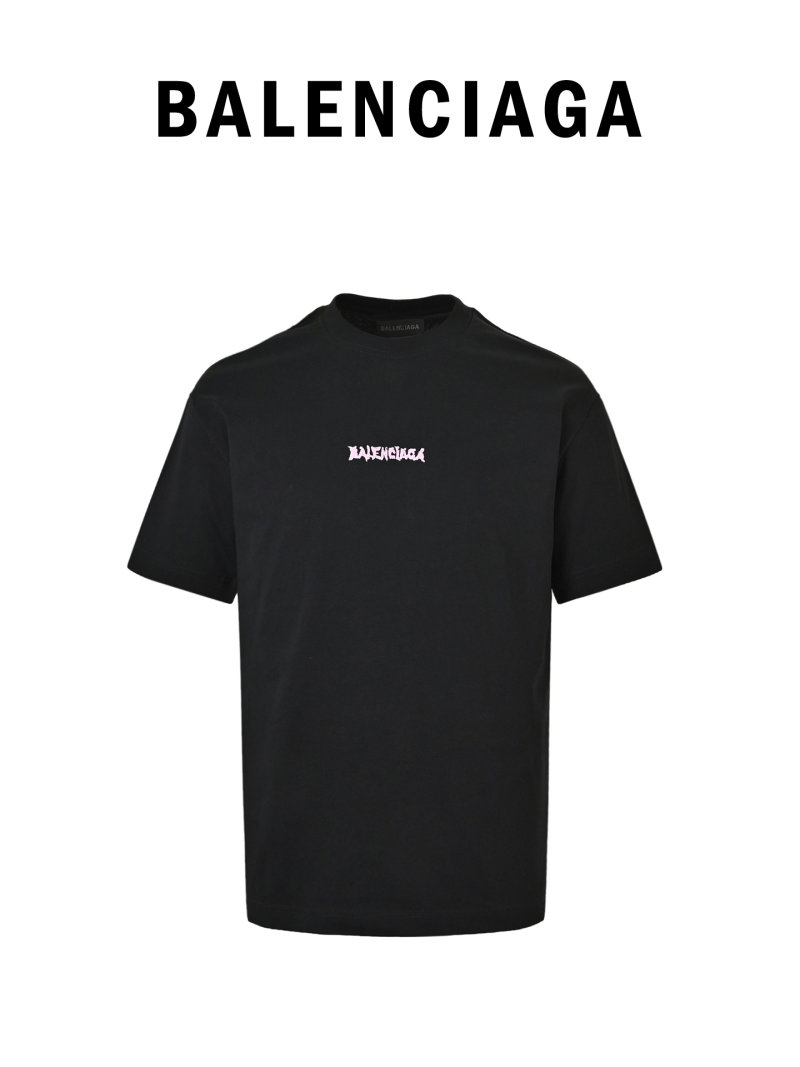 Black Oversized Short Sleeve T-Shirt with Red Embroidered Logo view