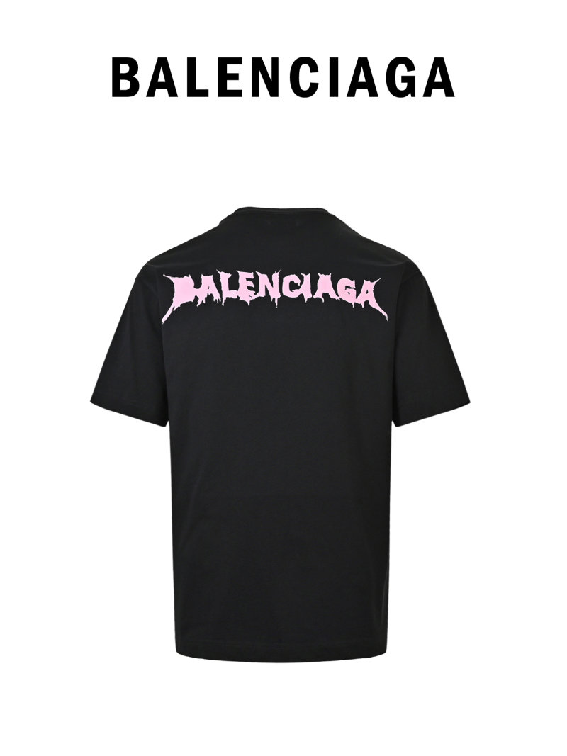 Black Oversized Short Sleeve T-Shirt with Red Embroidered Logo view
