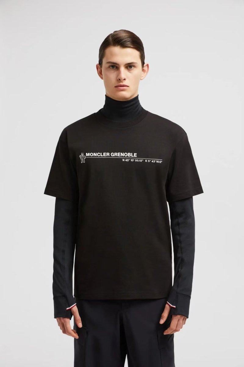 Moncler Grenoble Coordinates Black T-Shirt view