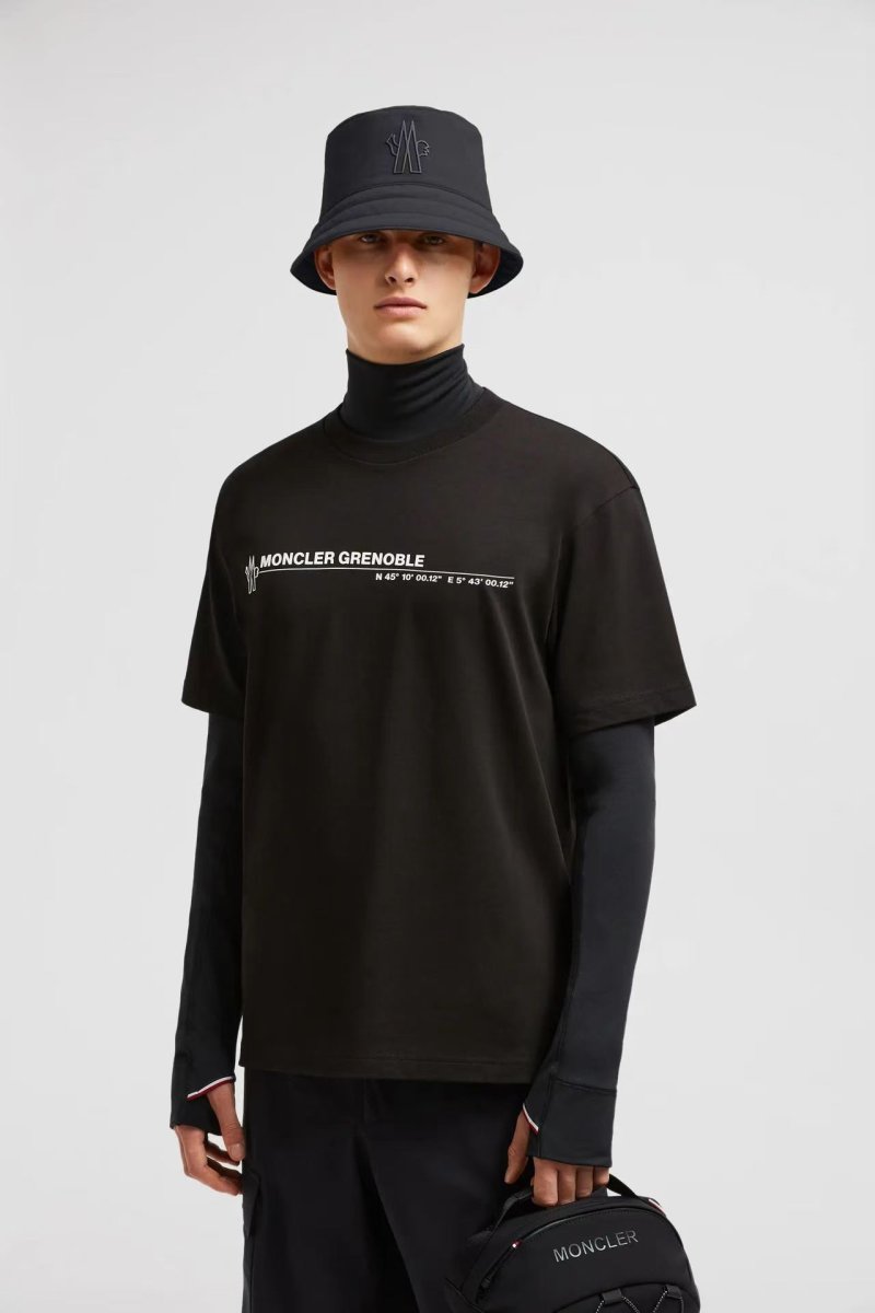 Moncler Grenoble Coordinates Black T-Shirt view