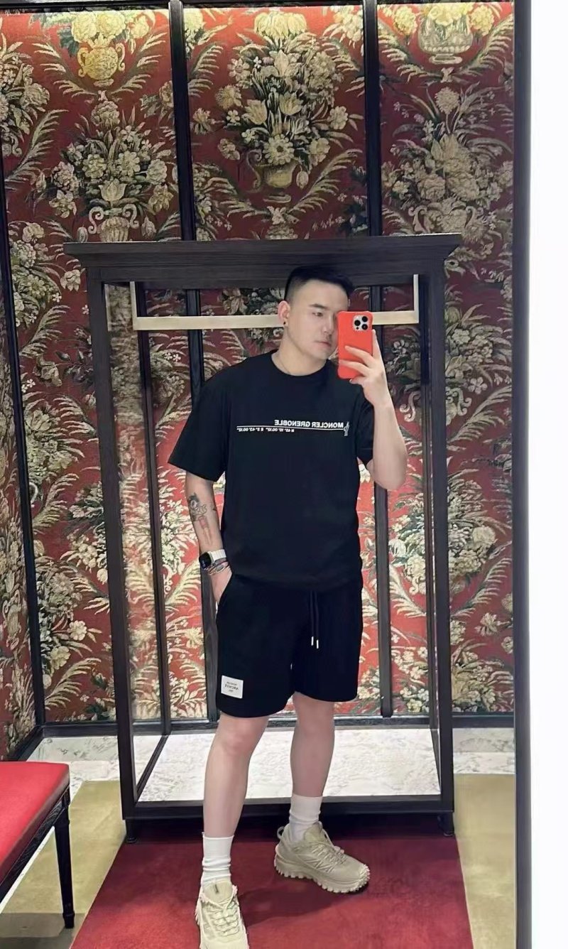 Moncler Grenoble Coordinates Black T-Shirt view
