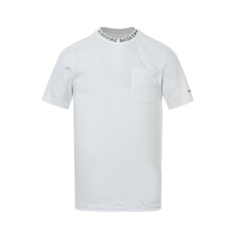 White Pocket Crewneck Short Sleeve T-Shirt view