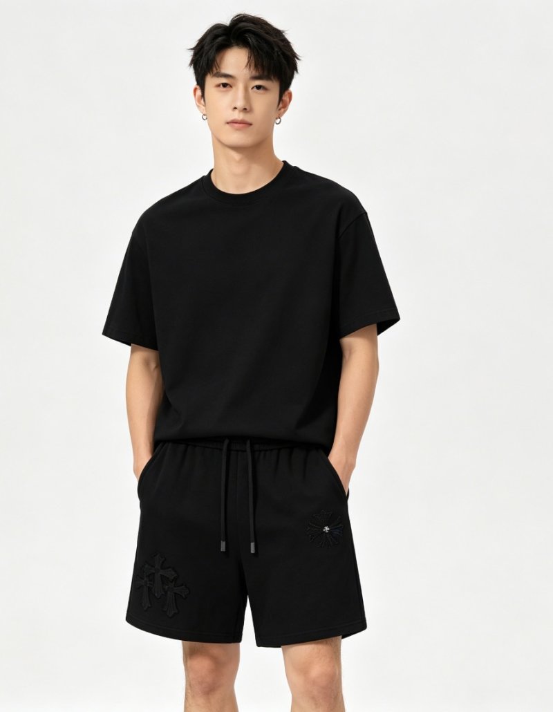 Chrome Hearts Black Embroidered Shorts view