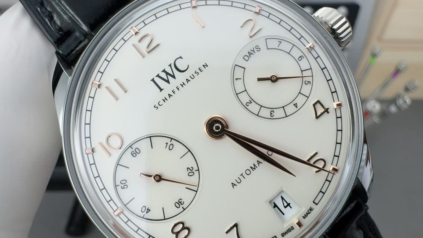 IWC Portugieser Seven Day Automatic 42.4mm Silver Dial view