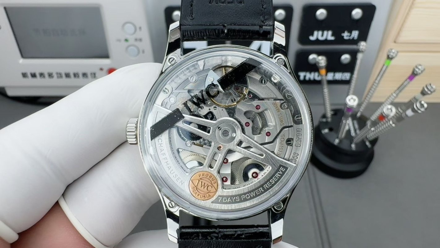 IWC Portugieser Seven Day Automatic 42.4mm Silver Dial view