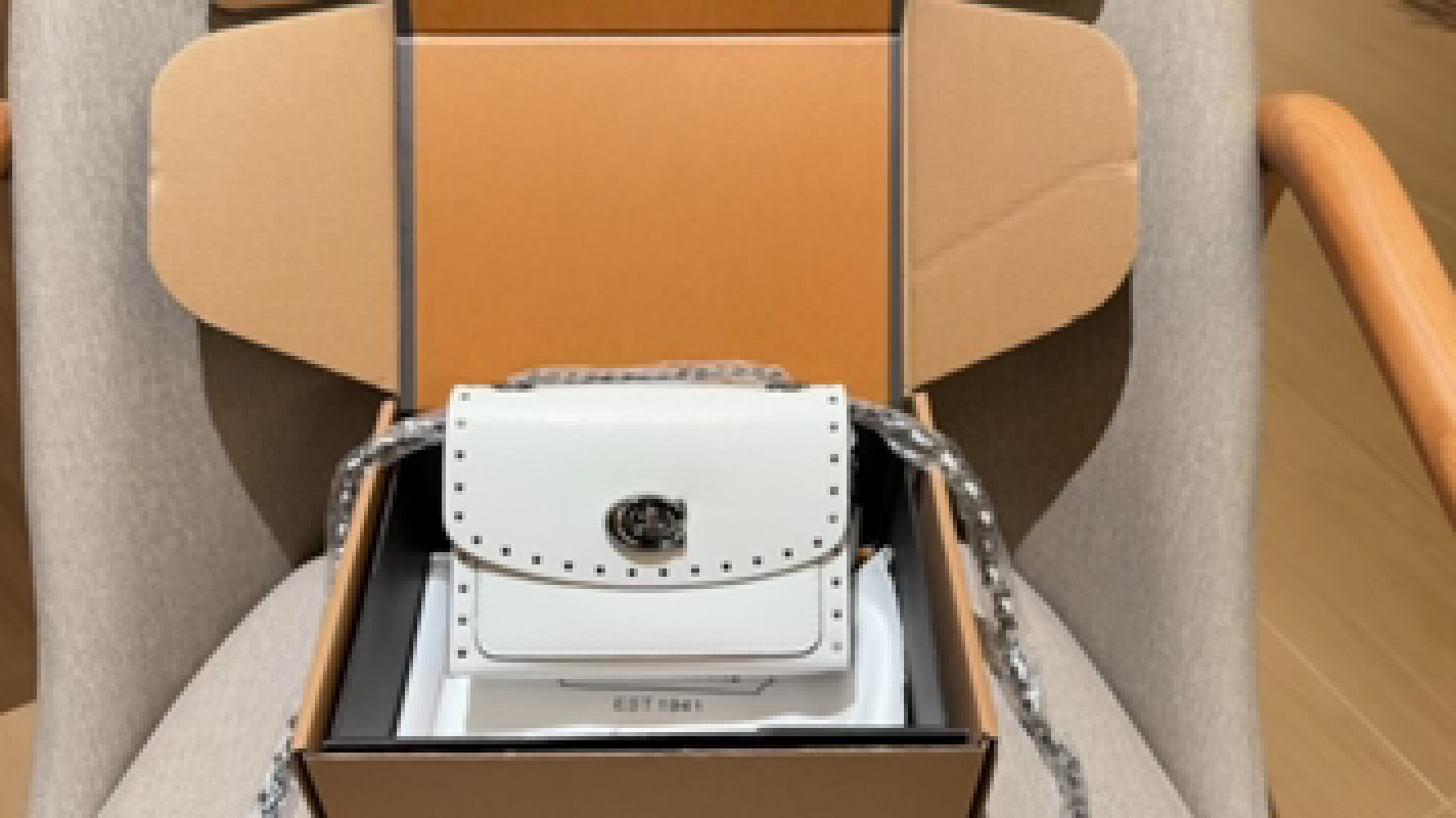 Coach Pillow Tabby White Leather Shoulder Bag