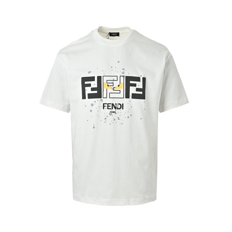 Fendi FF Logo White T-Shirt view